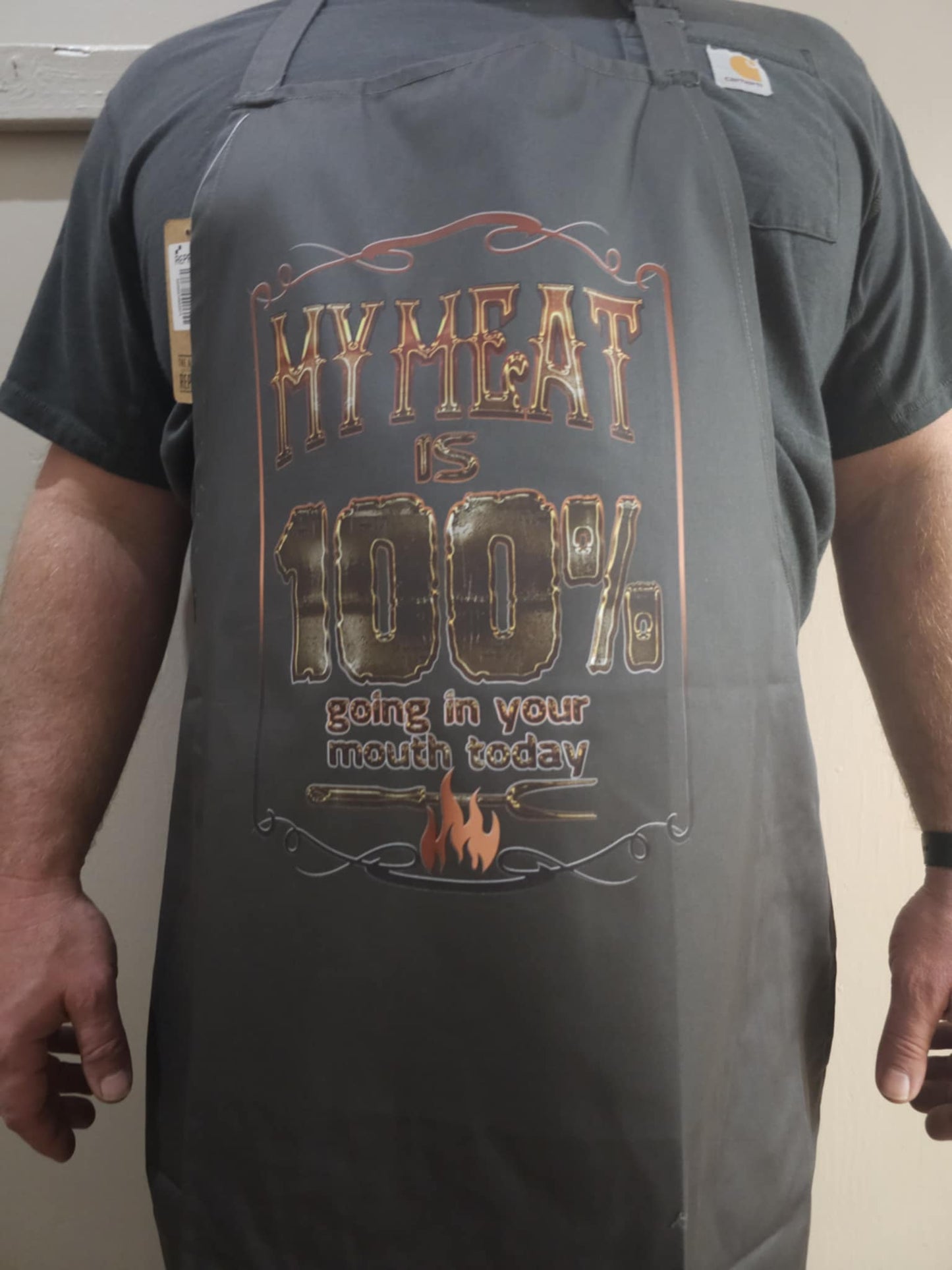 My Meat Barbeque Bib apron for Dad