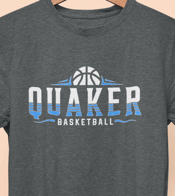 Quaker Basketball Hoop T-shirt