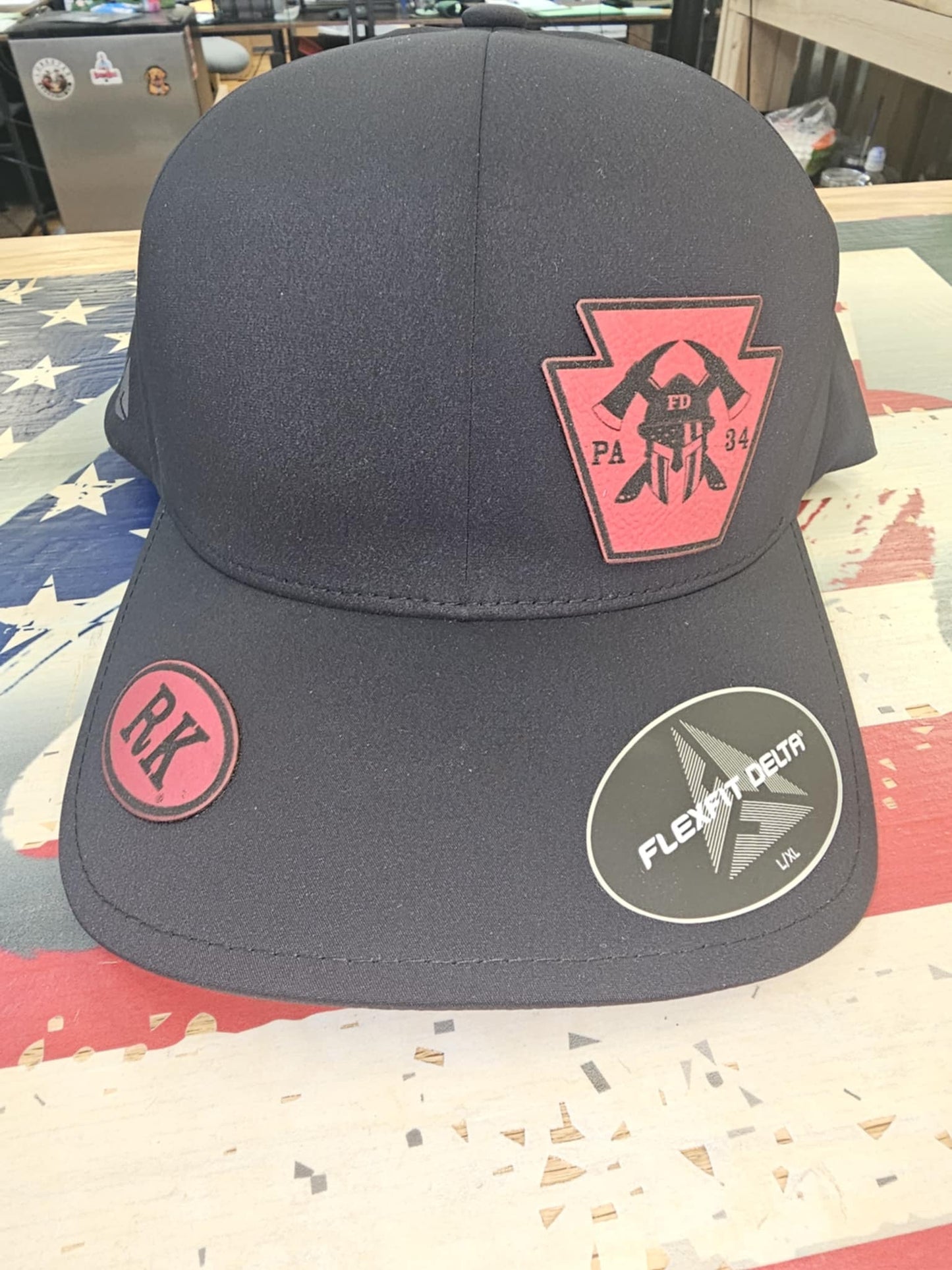 Black Delta Flex Fit Baseball Cap