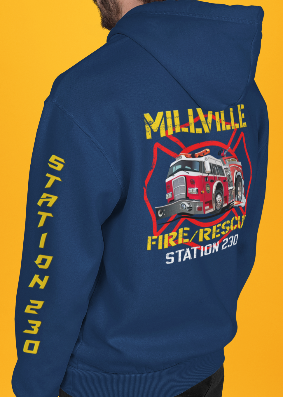 MEMBERS ONLY Exclusive Millville Fire Station 230 Hoodie