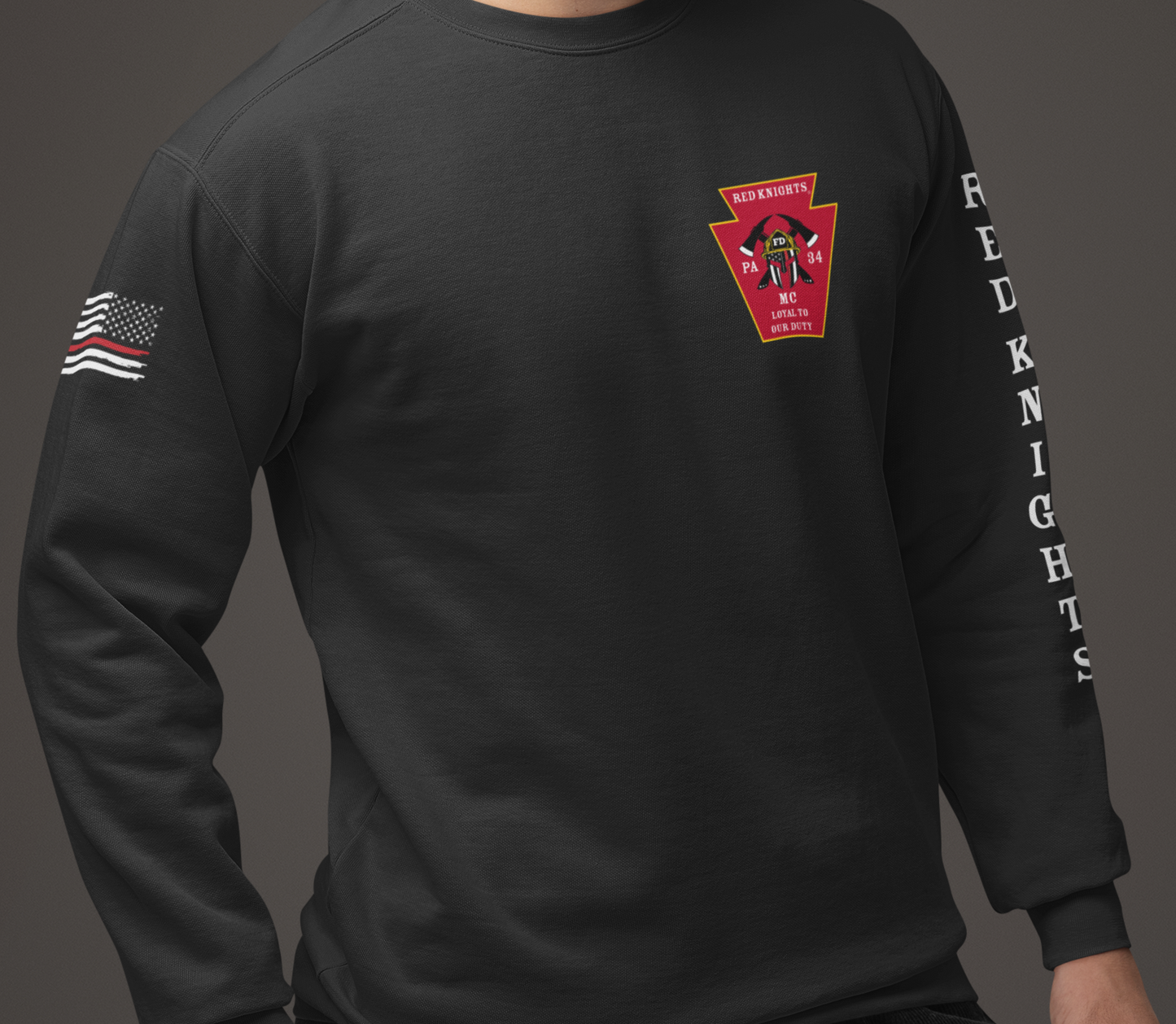 Crew Neck Pull Over Sweatshirt