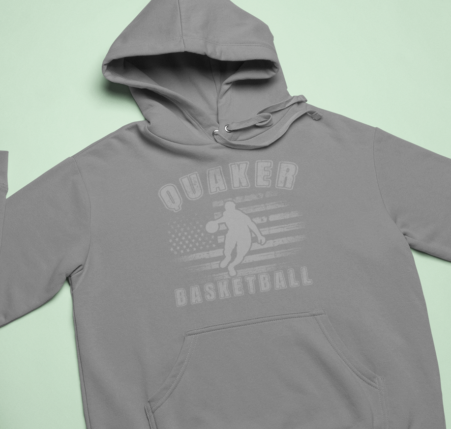 Quaker Basketball Patriotic Hoodie