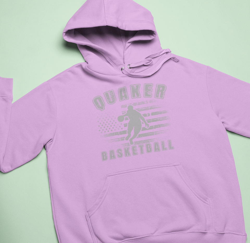 Quaker Basketball Patriotic Hoodie