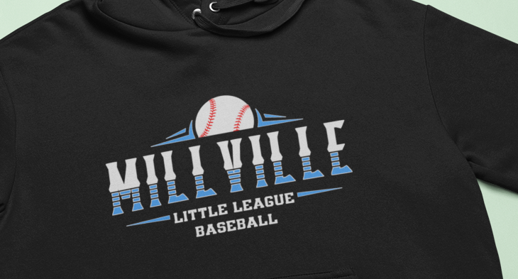 Millville Little League Hoodies Design 7