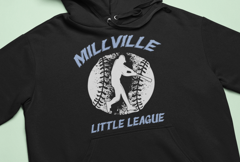 Millville Little League Hoodies Design 3