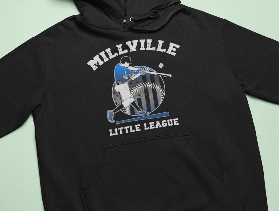 Millville Little League Hoodies Design 1