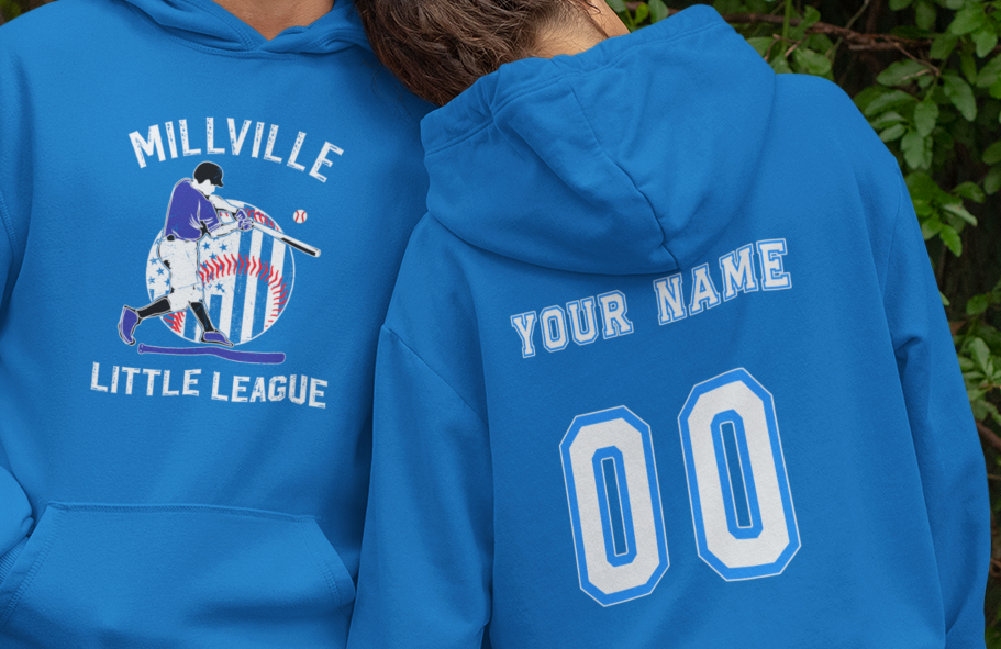 Millville Little League Hoodies Design 2