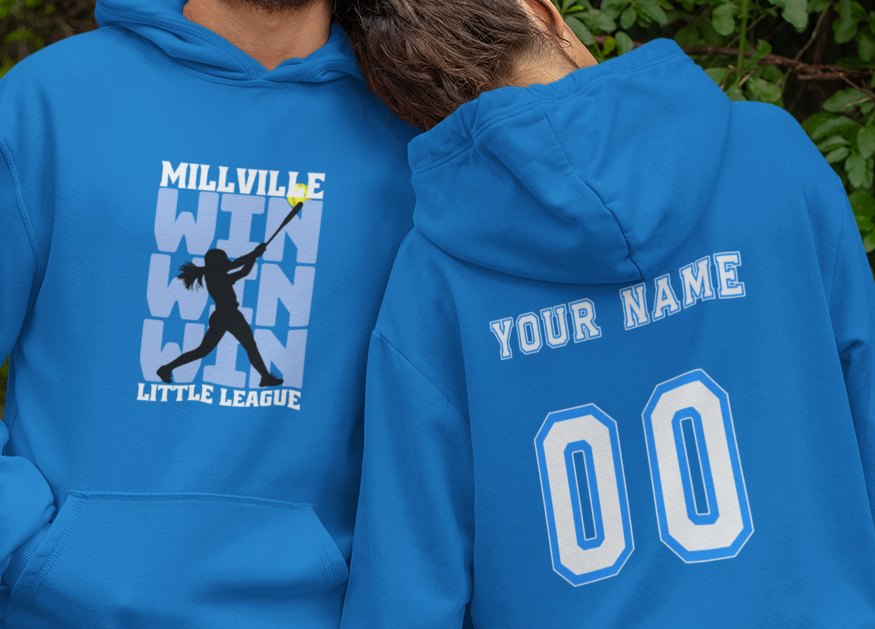 Millville Little League Hoodies Design 11