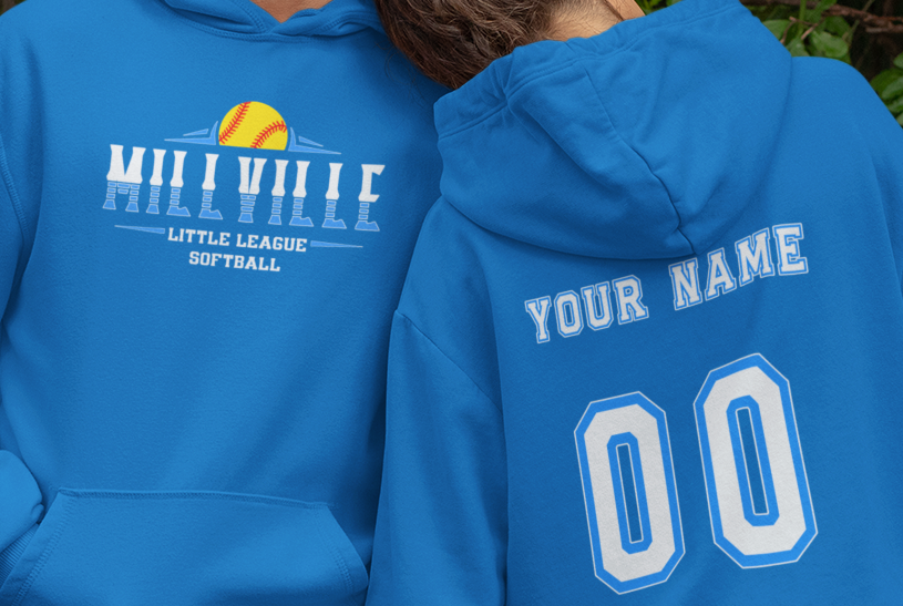 Millville Little League Hoodies Design 8