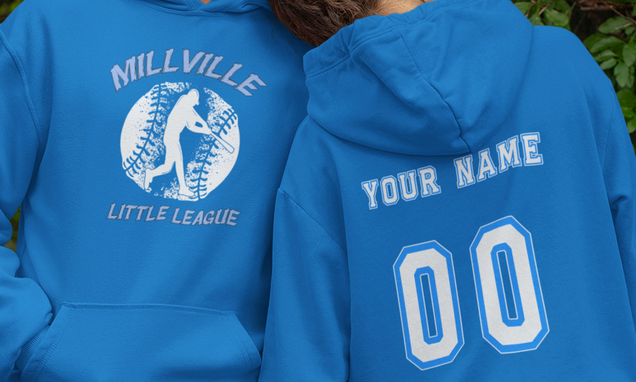 Millville Little League Hoodies Design 3