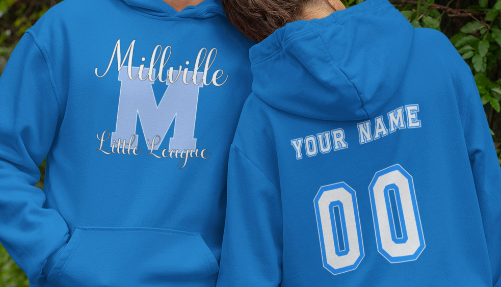 Millville Little League Hoodies Design 6