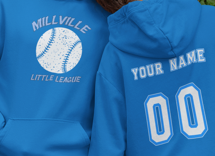 Millville Little League Hoodies Design 12