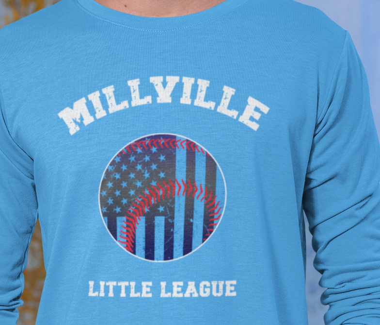 Millville Little League Long Sleeve Shirt Design 5