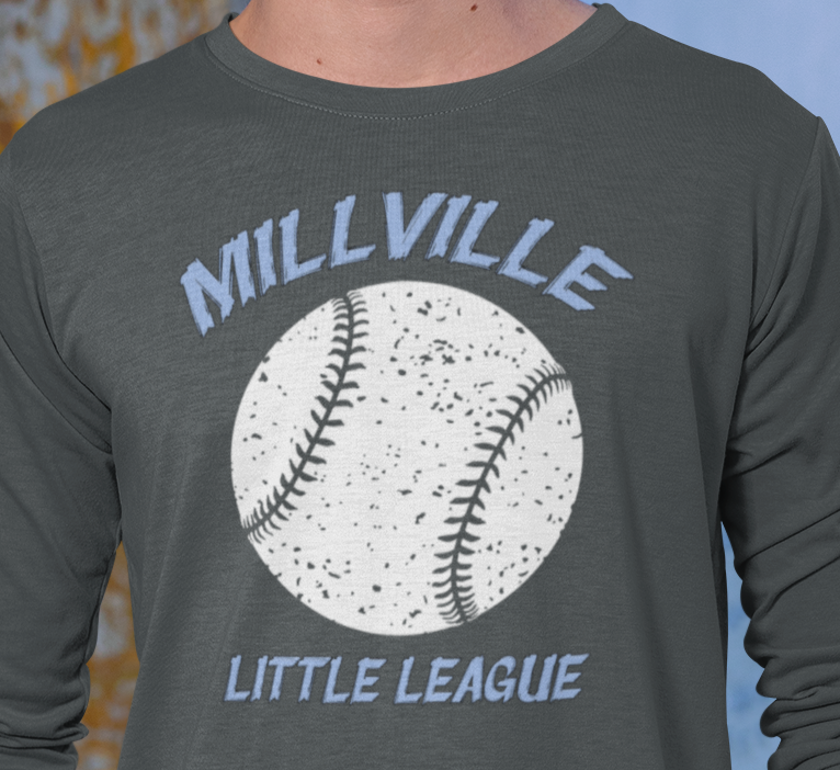 Millville Little League Long Sleeve Shirt Design 12