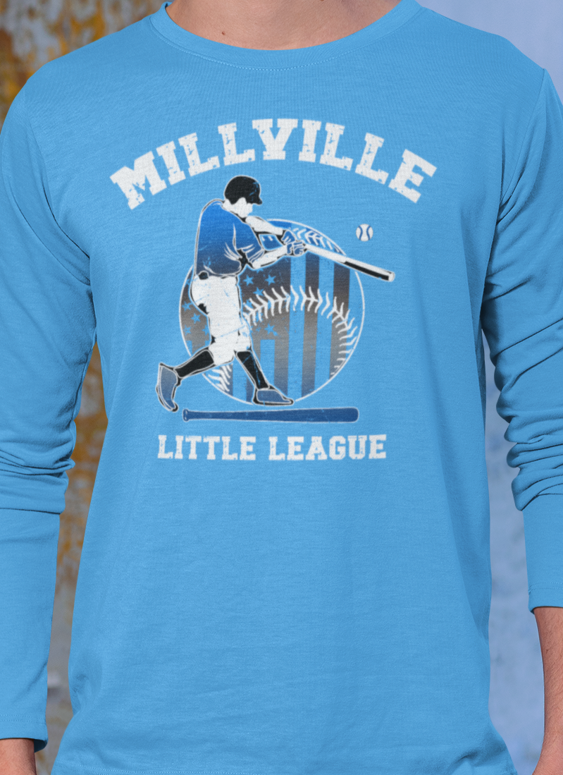 Millville Little League Long Sleeve Shirt Design 1