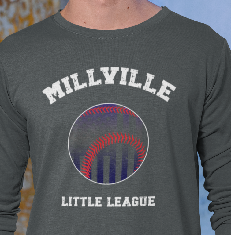 Millville Little League Long Sleeve Shirt Design 5