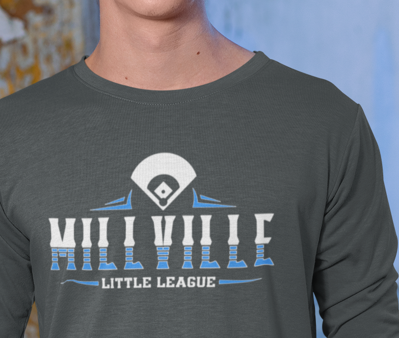 Millville Little League Long Sleeve Shirt Design 9