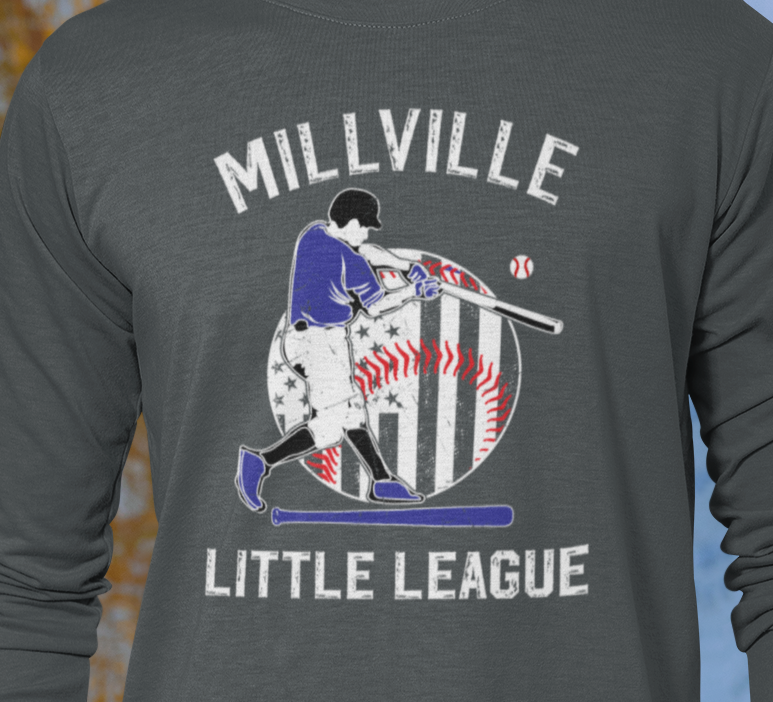 Millville Little League Long Sleeve Shirt Design 2