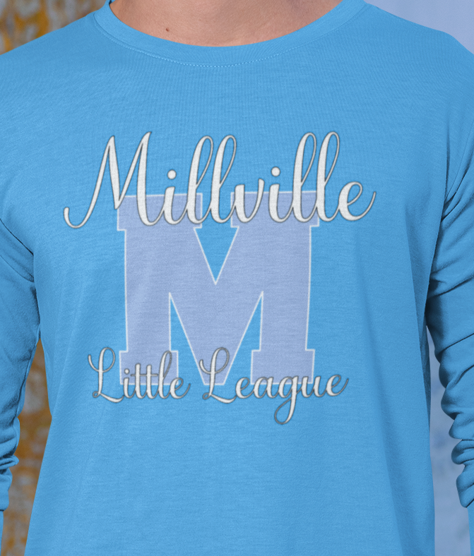 Millville Little League Long Sleeve Shirt Design 6