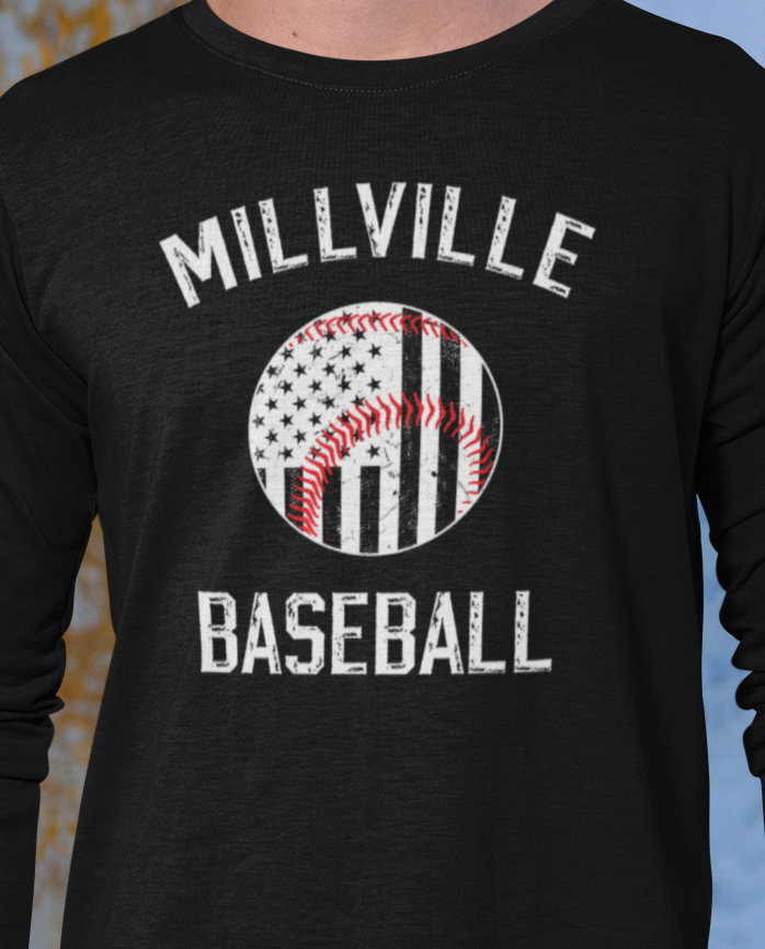 Millville Little League Long Sleeve Shirt Design 4