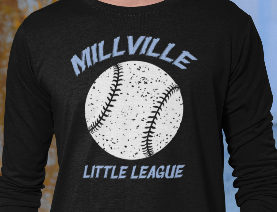 Millville Little League Long Sleeve Shirt Design 12