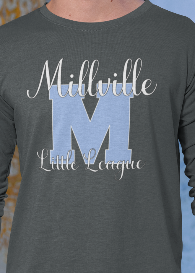 Millville Little League Long Sleeve Shirt Design 6