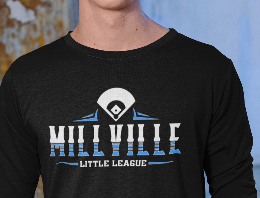 Millville Little League Long Sleeve Shirt Design 9