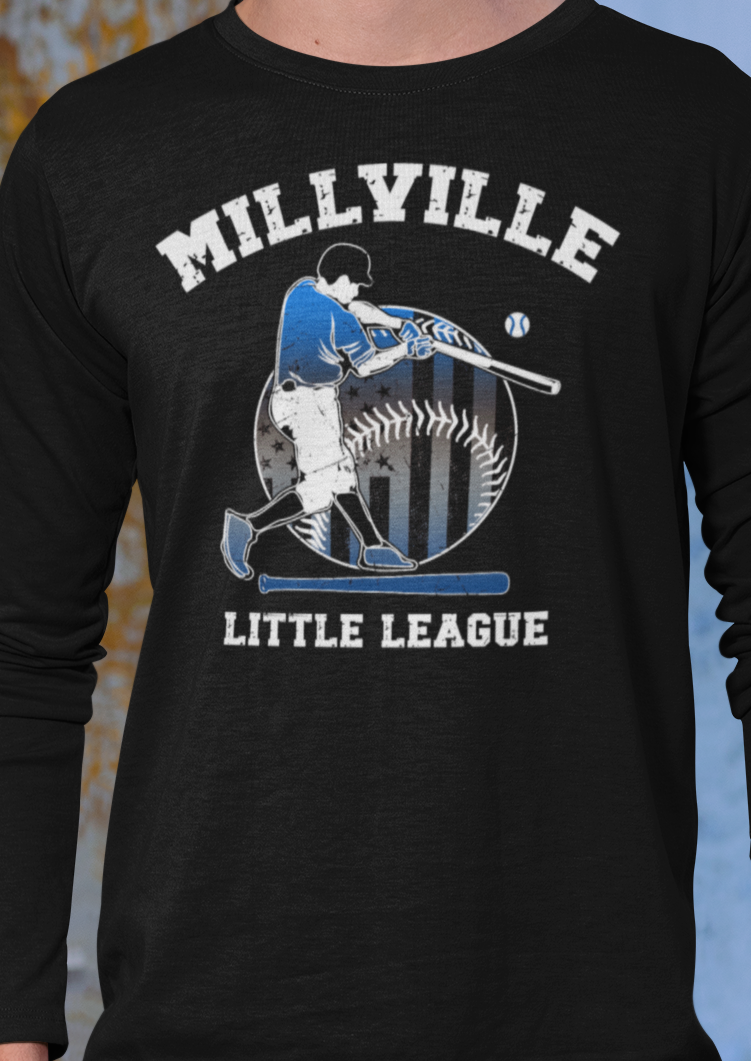 Millville Little League Long Sleeve Shirt Design 1