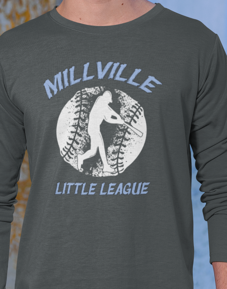 Millville Little League Long Sleeve Shirt Design 3