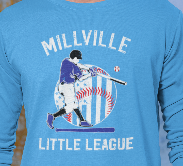 Millville Little League Long Sleeve Shirt Design 2