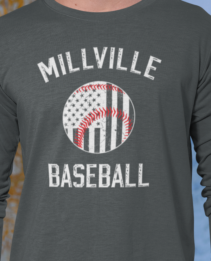 Millville Little League Long Sleeve Shirt Design 4