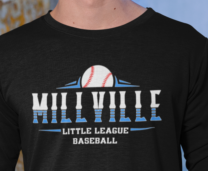 Millville Little League Long Sleeve Shirt Design 7