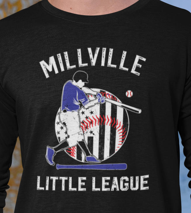 Millville Little League Long Sleeve Shirt Design 2