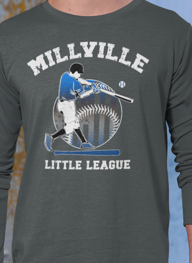 Millville Little League Long Sleeve Shirt Design 1