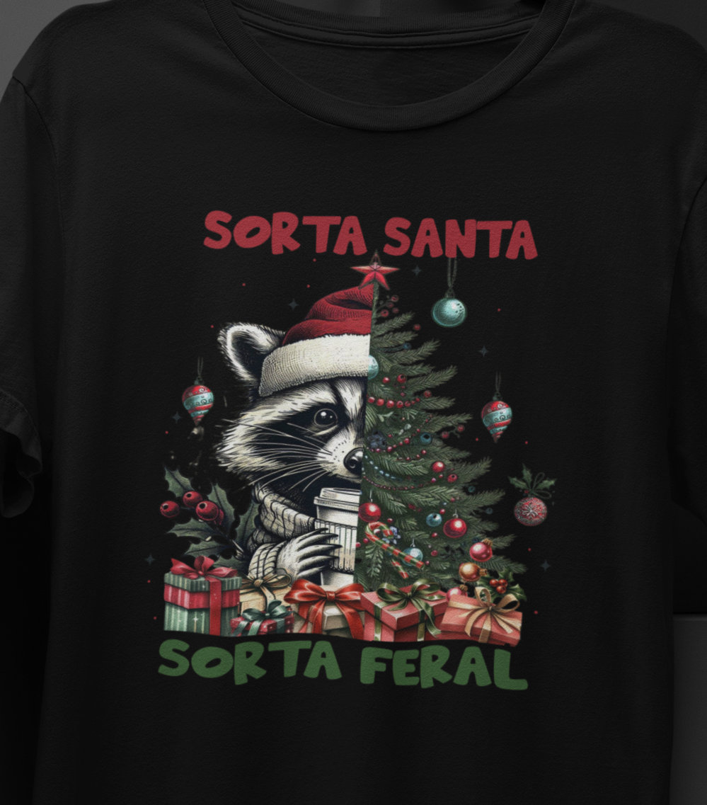 Sorta Santa, Sorta Feral T-shirt