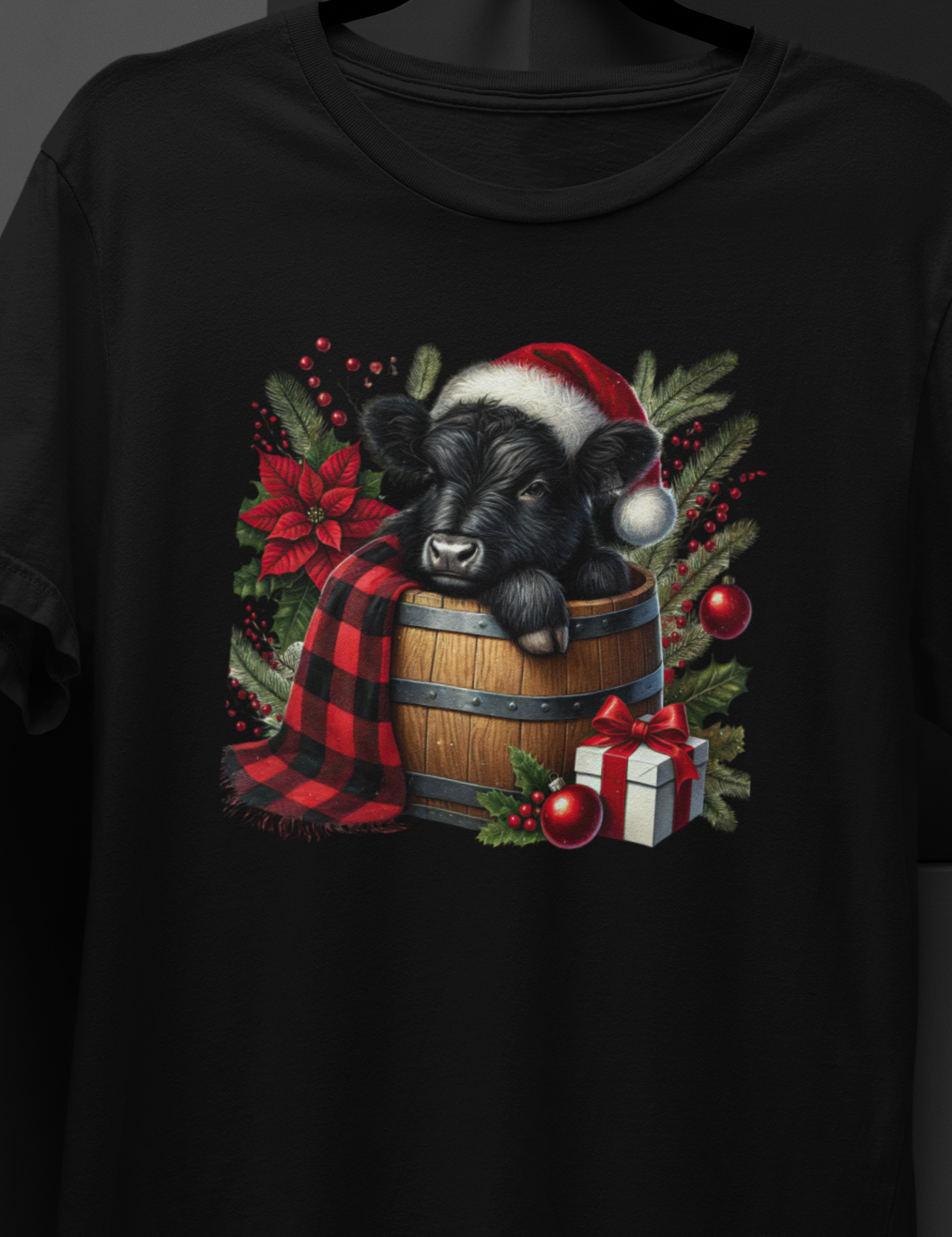 Cow Calf Christmas T-shirt Womenswear