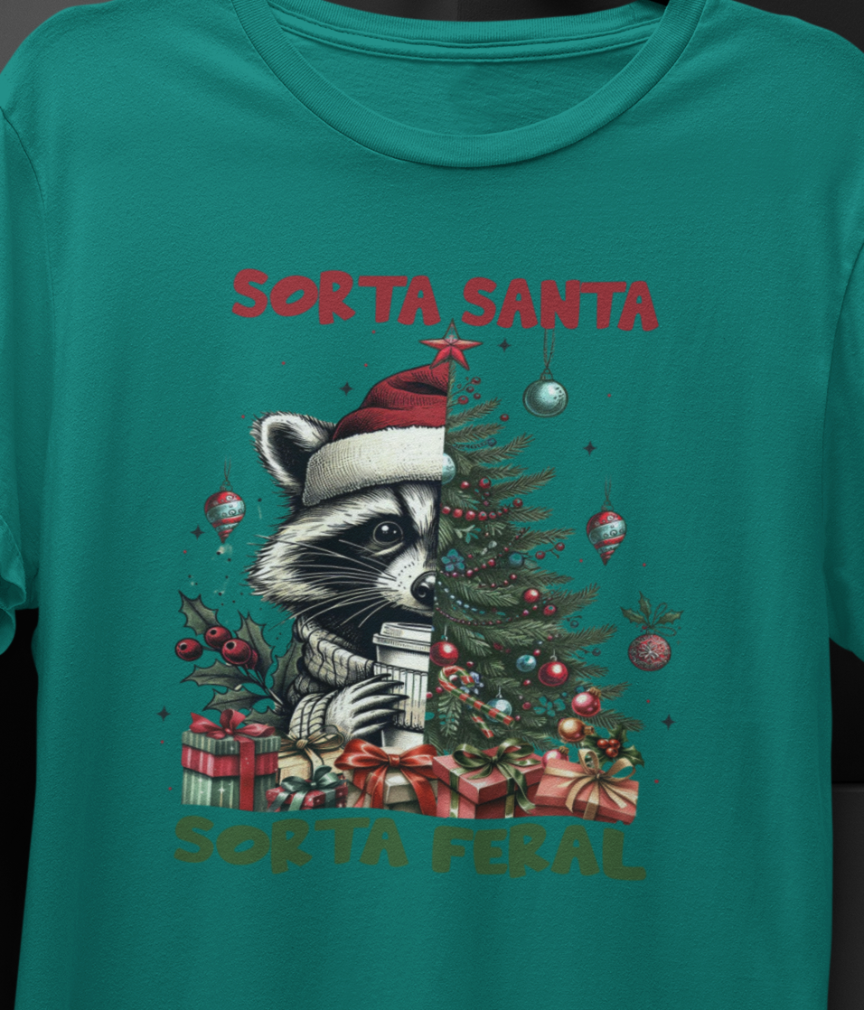 Sorta Santa, Sorta Feral T-shirt