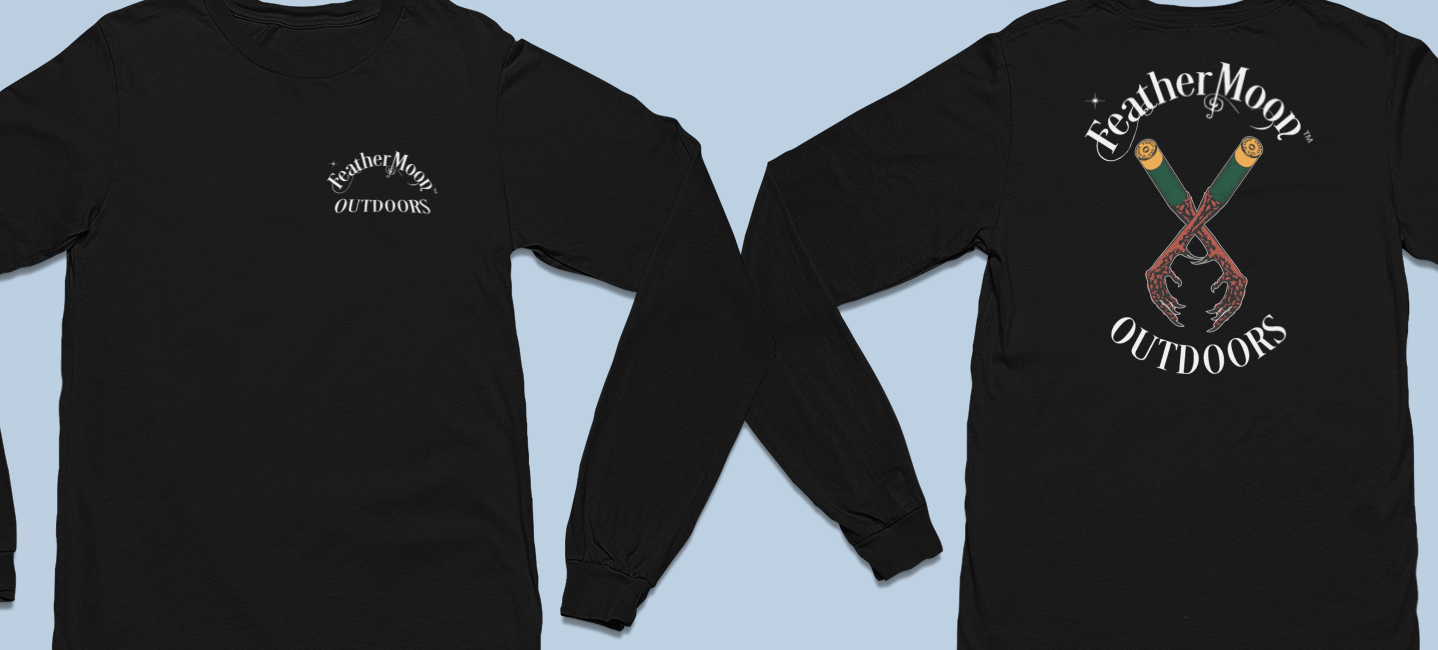 Feather Moon Gildan Long Sleeve Shirt Logo 2