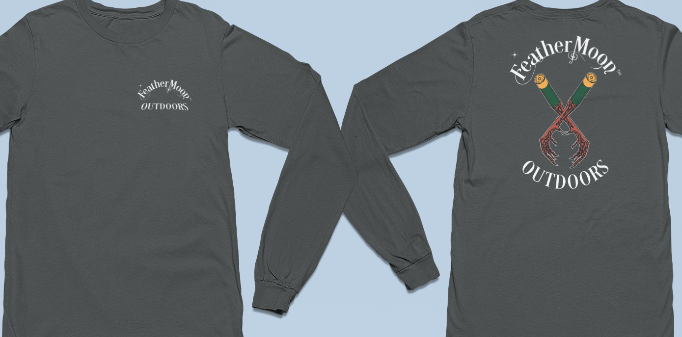 Feather Moon Gildan Long Sleeve Shirt Logo 2