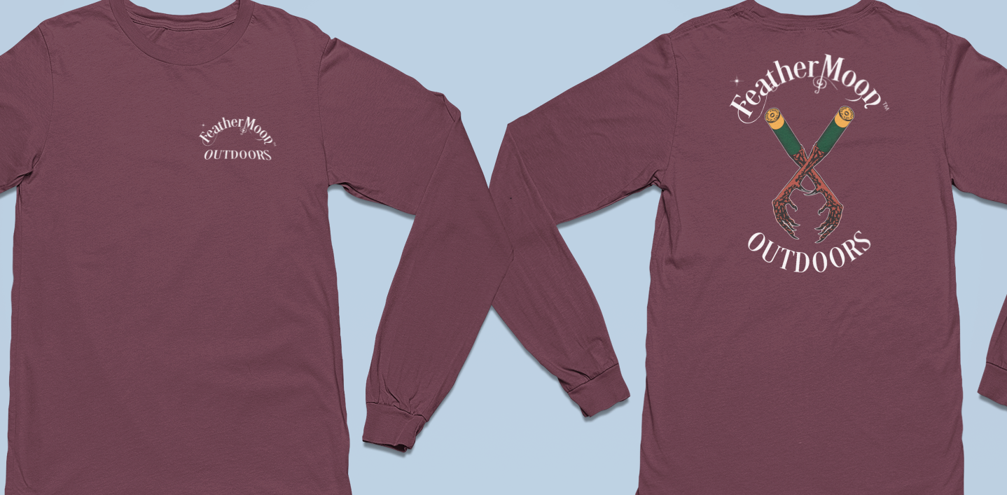 Feather Moon Gildan Long Sleeve Shirt Logo 2