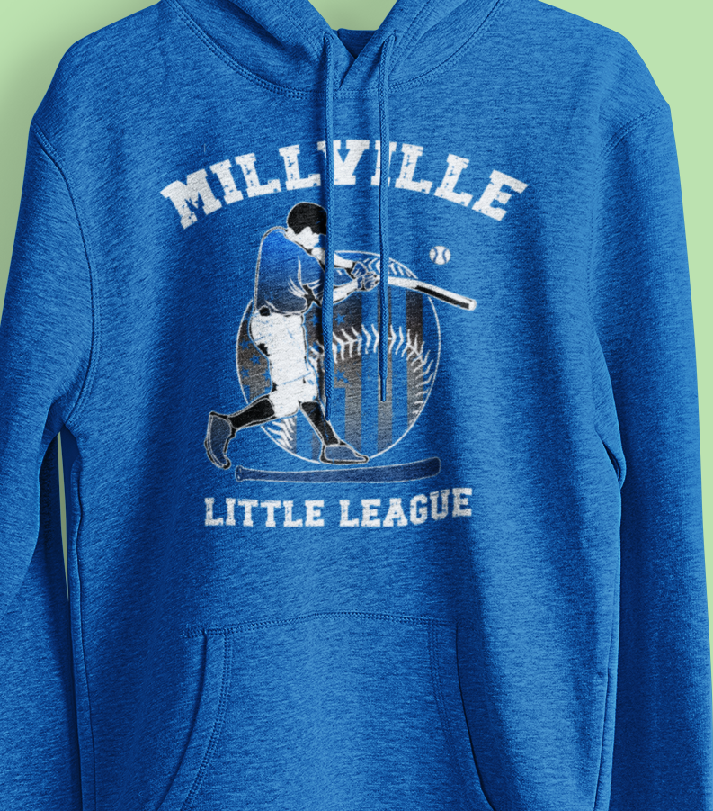 Millville Little League Hoodies Design 1