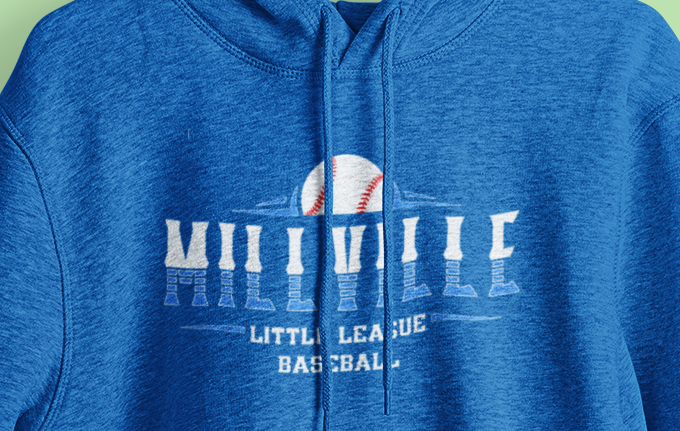 Millville Little League Hoodies Design 7