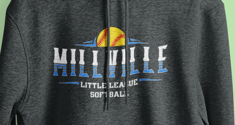 Millville Little League Hoodies Design 8