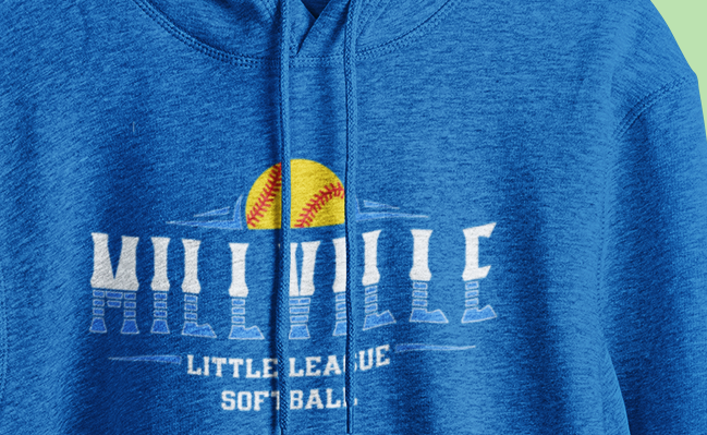 Millville Little League Hoodies Design 8