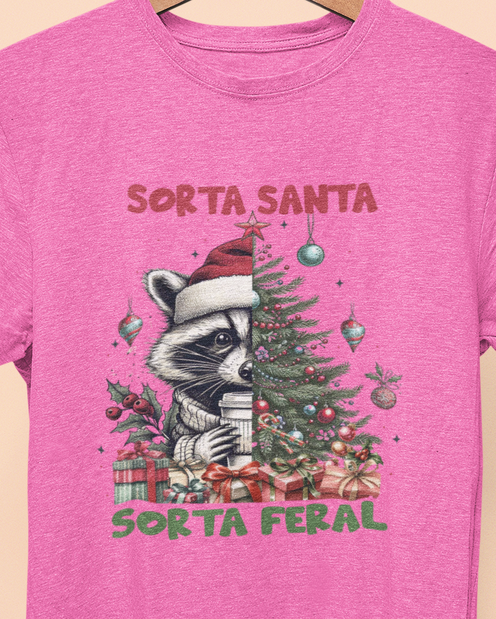 Sorta Santa, Sorta Feral T-shirt