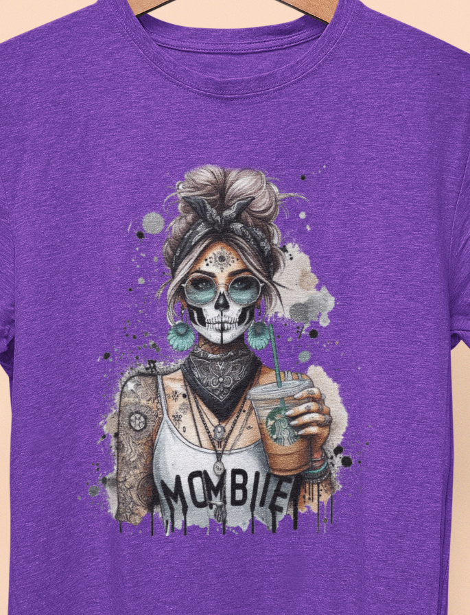 Mombie T-Shirt colorful, artistic, sassy tattooed Beauty