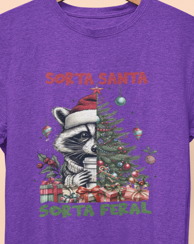 Sorta Santa, Sorta Feral T-shirt