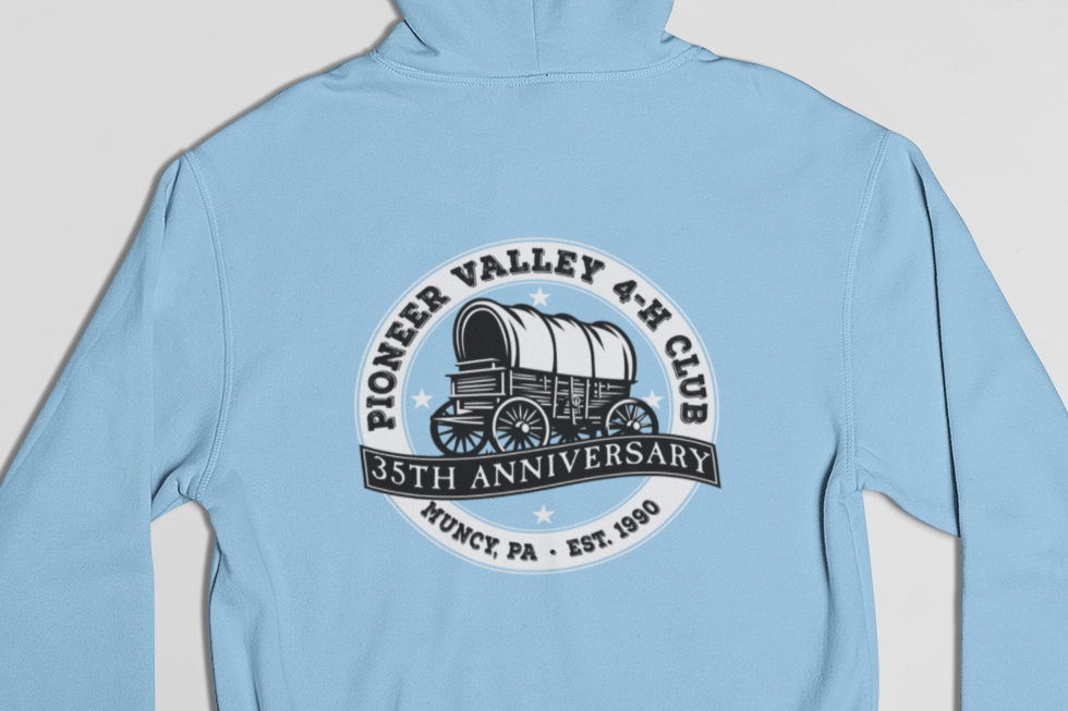 35th Anniversary Pioneer Valley 4-H Club Hoodies