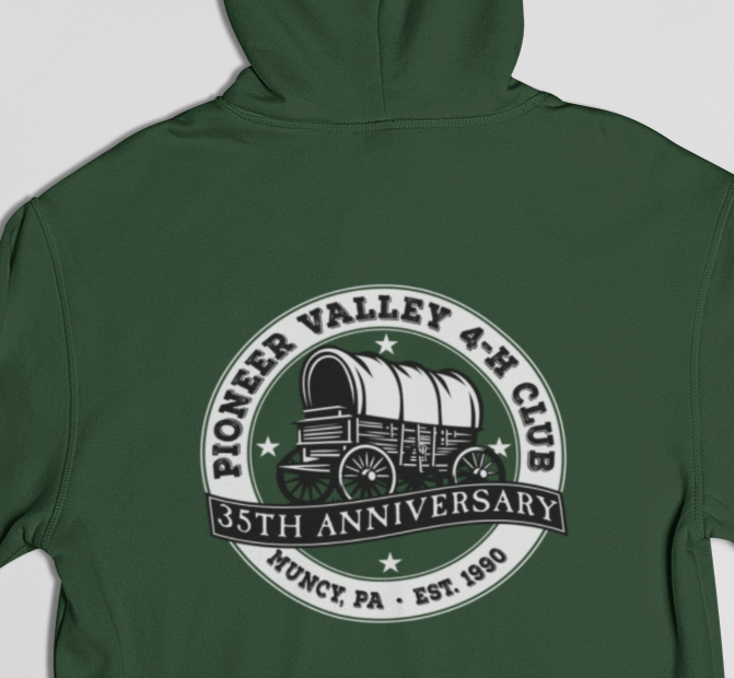 35th Anniversary Pioneer Valley 4-H Club Hoodies