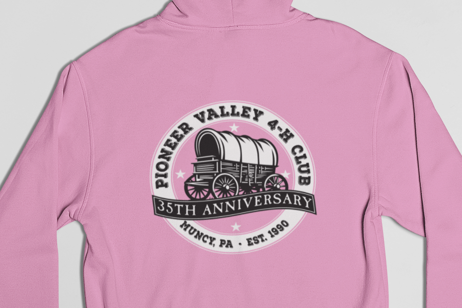 35th Anniversary Pioneer Valley 4-H Club Hoodies
